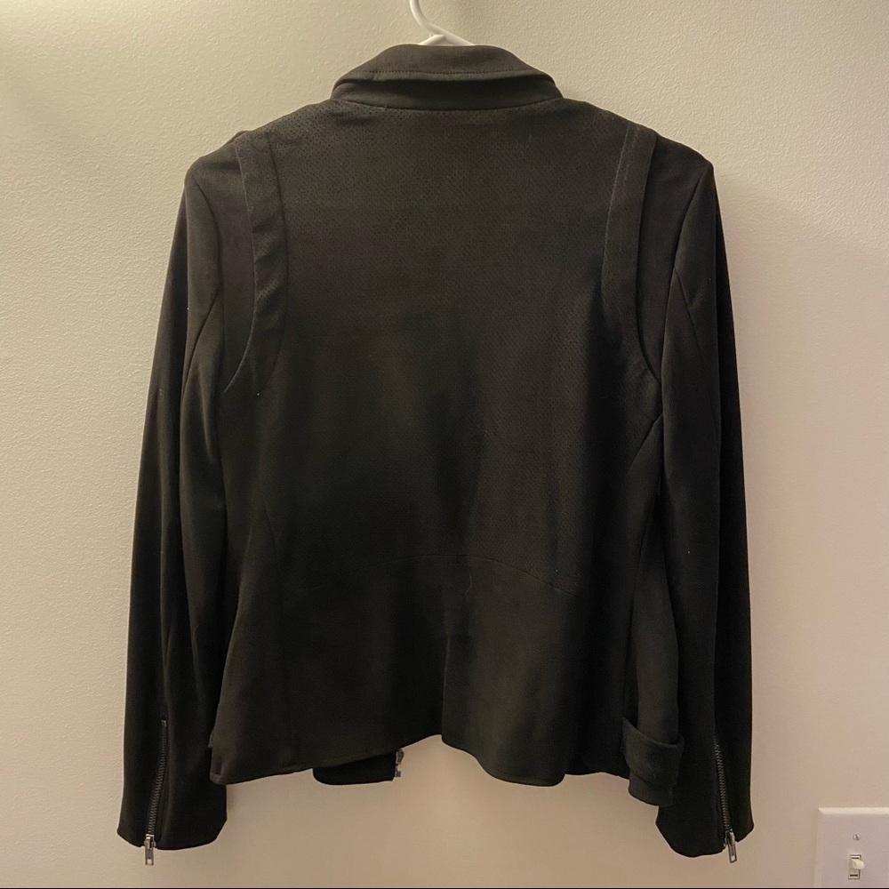 NWOT Market & Spruce Black Suede Moto Jacket - Picture 4 of 5